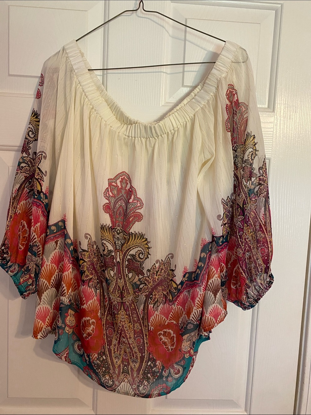 Cato Floral Off The Shoulder Floral print  Blouse size XLP